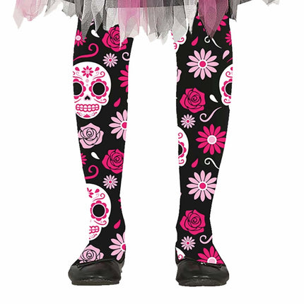 Dia De Los Muertos Legging Kind van Fiestas Guirca koop je bij Partywinkel