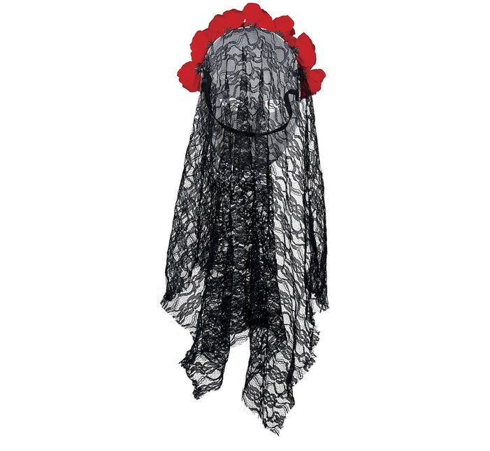 Dia De Los Muertos Masker Sluier van Fiestas Guirca koop je bij Partywinkel