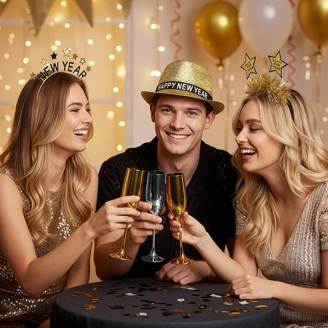 Diadeem Shine 'Happy new year' van Boland koop je bij Partywinkel