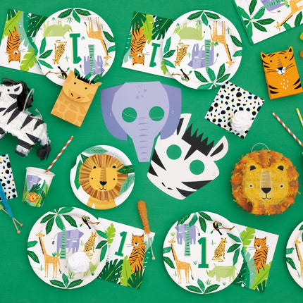 Dieren Uitdeelzakjes Safari 3st van Unique koop je bij Partywinkel