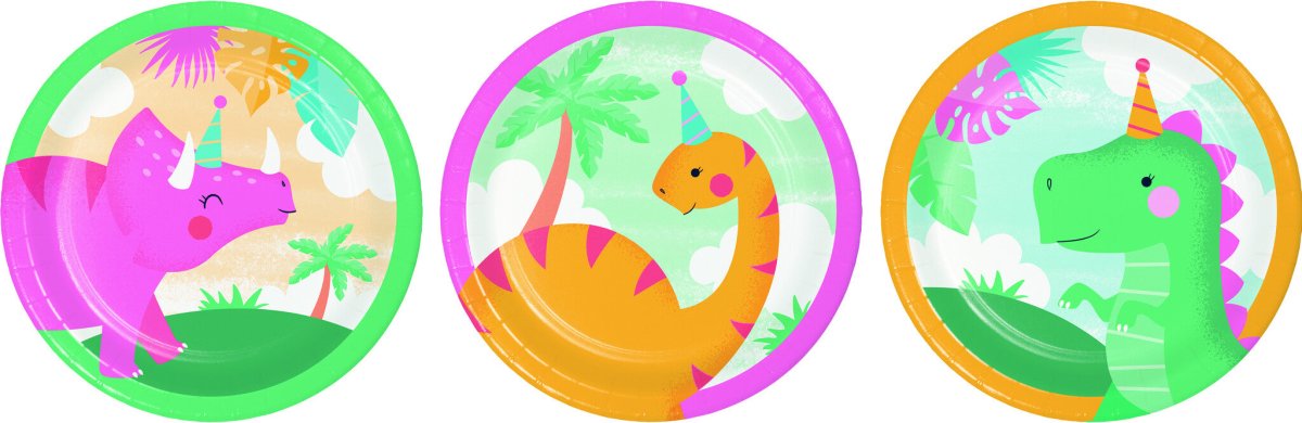 Dino Borden 18cm 8st van Creative Converting koop je bij Partywinkel