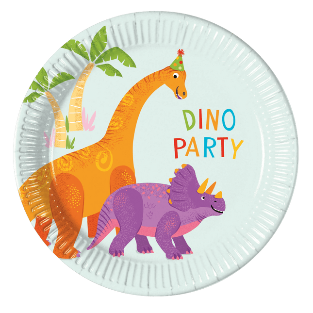 Dino Borden Dino Party 20cm 8st van Procos koop je bij Partywinkel