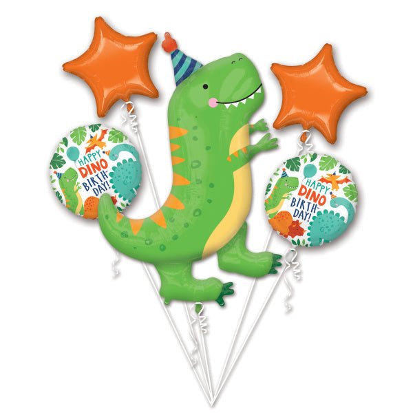 Dino Helium Ballonnen Set Leeg 5 delig van Riethmueller koop je bij Partywinkel
