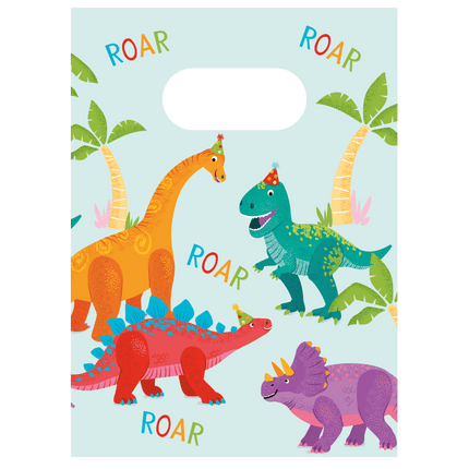 Dino Party Fsc Paper Party Bags 4St van Procos koop je bij Partywinkel
