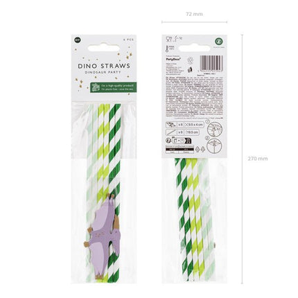 Dino Rietjes 19,5cm 6st van Partydeco koop je bij Partywinkel