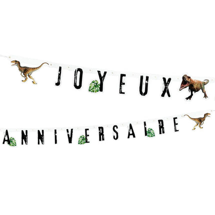 Dinosaurus Letterslinger Joyeux Anniversaire 2,5m van Boland koop je bij Partywinkel