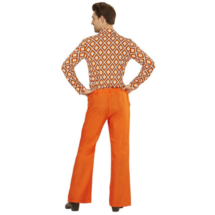 Disco 70S Broek Oranje Heren van Widmann koop je bij Partywinkel