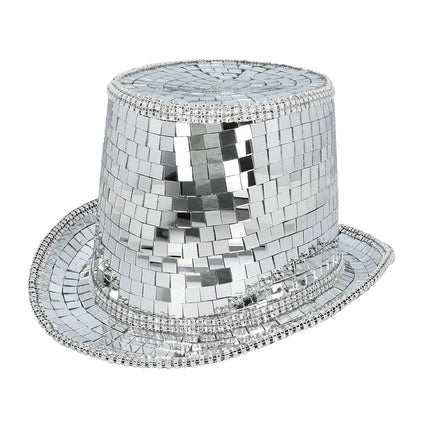 Disco 70S Hoed Zilver Discobal Look van Boland koop je bij Partywinkel