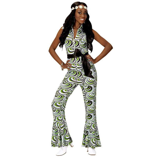 Disco 70S Jumpsuit Dames van Widmann koop je bij Partywinkel