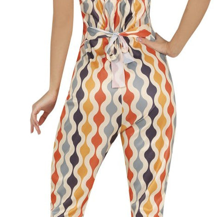 Disco 70S Jumpsuit Gekleurd Dames van Fiestas Guirca koop je bij Partywinkel