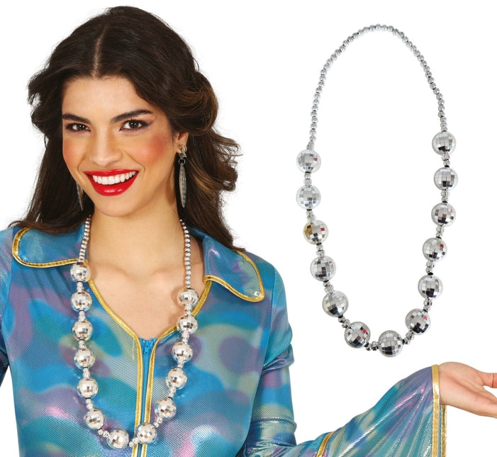 Disco 70S Ketting Zilver van Fiestas Guirca koop je bij Partywinkel