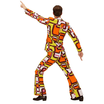 Disco 70S Kostuum Oranje Heren van Widmann koop je bij Partywinkel