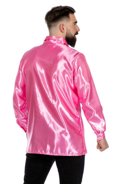 Disco Blouse Ruches Roze van Wilbers & Wilbers koop je bij Partywinkel