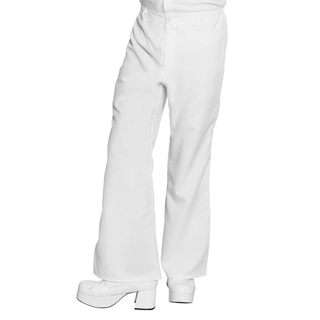 Disco Broek Wit M/L van Boland koop je bij Partywinkel