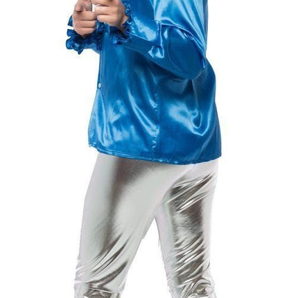 Disco Broek Zilver van Partychimp koop je bij Partywinkel