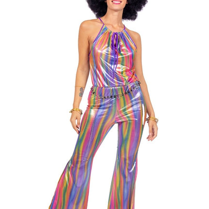 Disco 70S Jumpsuit Dames van Wilbers & Wilbers koop je bij Partywinkel