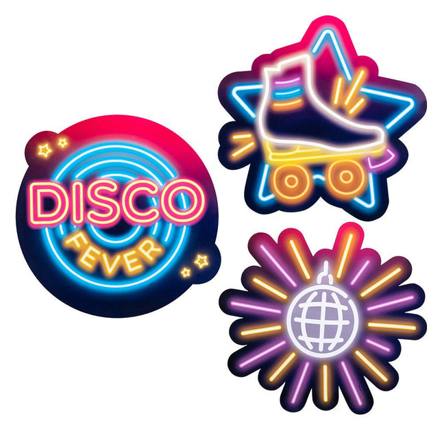 Disco Decoratie set 3 delig van Boland koop je bij Partywinkel