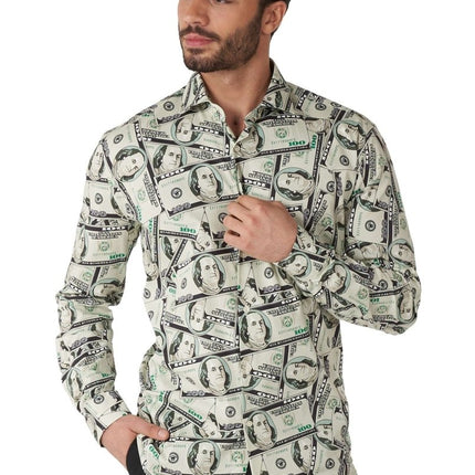 Dollar Geld Overhemd Heren OppoSuits van OppoSuits koop je bij Partywinkel