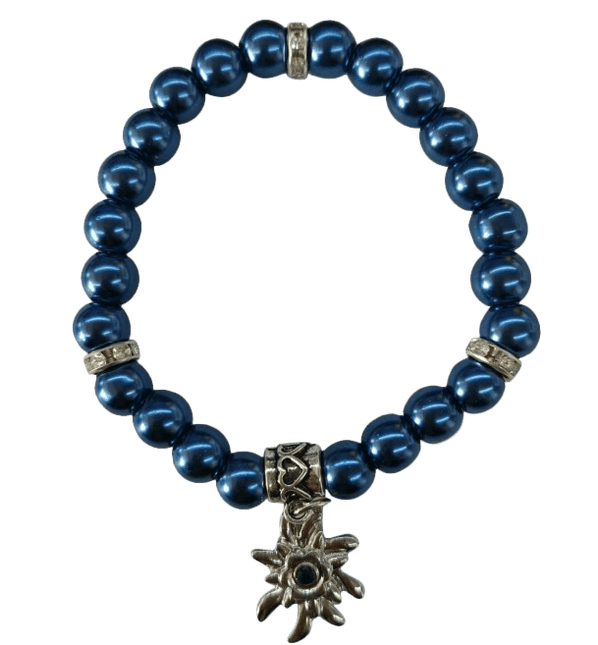 Donkerblauwe Armband Edelsteen van Haus Huberts koop je bij Partywinkel