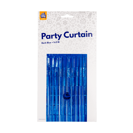 Donkerblauwe Deurgordijn 2m van Paper Dreams koop je bij Partywinkel