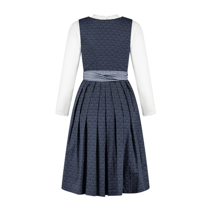 Donkerblauwe Dirndl Jurk Oktoberfest Dames Met Insteekzak 2 delig van Haus Huberts koop je bij Partywinkel