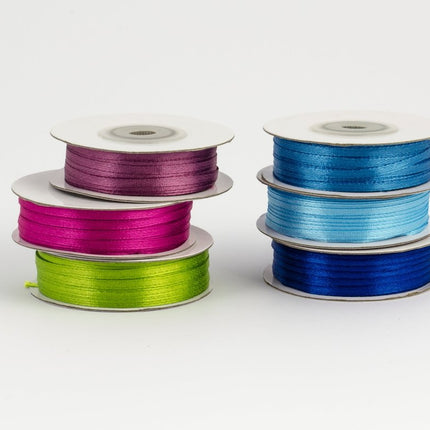 Donkerblauwe Lint 3Mm 50m van Partydeco koop je bij Partywinkel