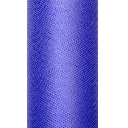 Donkerblauwe Tule Rol 15cm 9m van Partydeco koop je bij Partywinkel