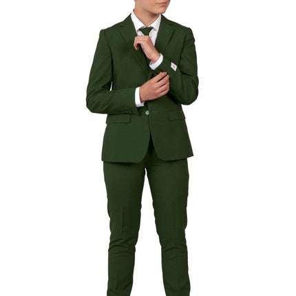 Donkergroen Pak Jongen Tiener OppoSuits van OppoSuits koop je bij Partywinkel
