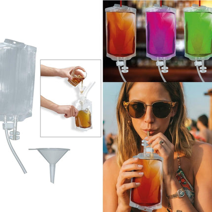 Doorzichtige Drank Infuus van Fiestas Guirca koop je bij Partywinkel