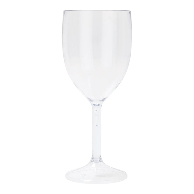 Doorzichtige Wijnglas Plastic 300ml 2st van Procos koop je bij Partywinkel