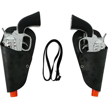 Dubbele Holster 2 Pistolen van Fiestas Guirca koop je bij Partywinkel