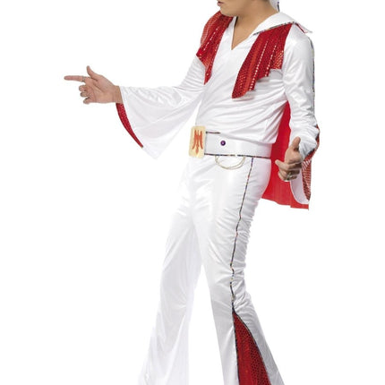 Elvis Kostuum, Wit &amp; Rood van Smiffys koop je bij Partywinkel