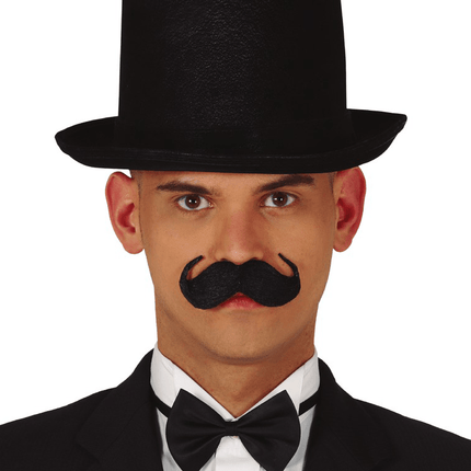 Engelse Snor Zwart van Fiestas Guirca koop je bij Partywinkel