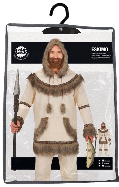 Eskimo Kostuum Heren Beige van Fiestas Guirca koop je bij Partywinkel