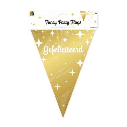 Fancy party Vlaggenlijn folie - Gefeliciteerd van Paper Dreams koop je bij Partywinkel