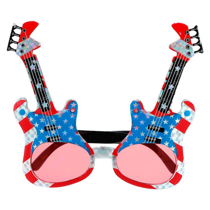 Feestbril Gitaar Usa van Boland koop je bij Partywinkel