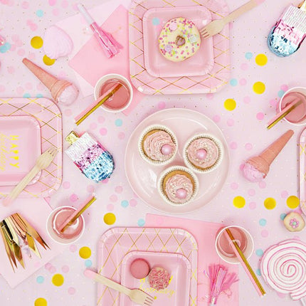 Feesttoeters Lichtroze 6st van Partydeco koop je bij Partywinkel