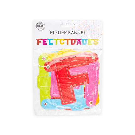 Felicidades Letterslinger van WeFiesta koop je bij Partywinkel