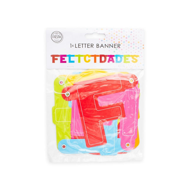 Felicidades Letterslinger van WeFiesta koop je bij Partywinkel