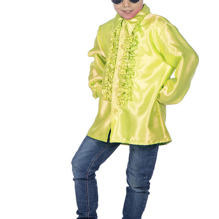 Disco 70S Bluse Gul Dreng