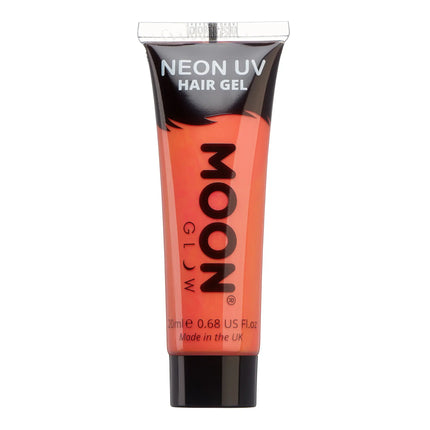 Moon Glow Neon UV Hair Gel Intense Red 20 ml