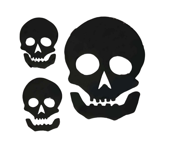 Halloween vinduesdekoration dødningehoved 25 cm