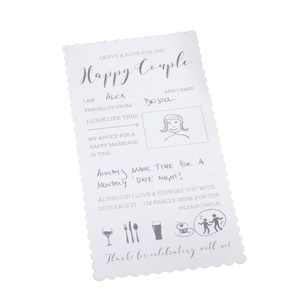 Råd om bryllupskort 22 cm