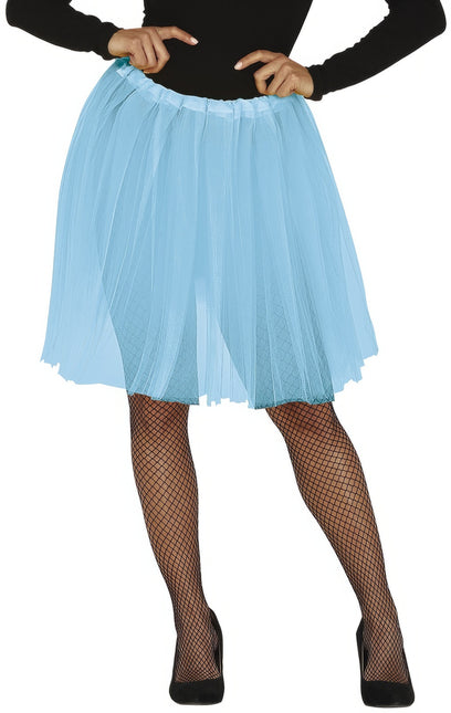 Lyseblå tutu til damer 60 cm