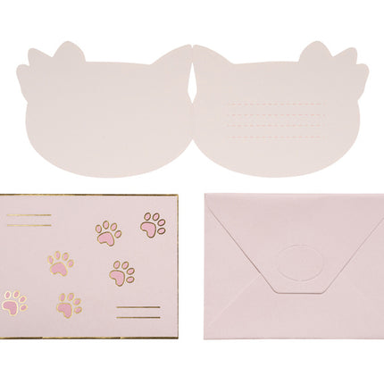 Katteinvitationer 13cm 6stk