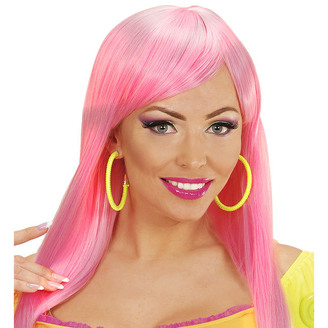 Neongule øreringe Ringe