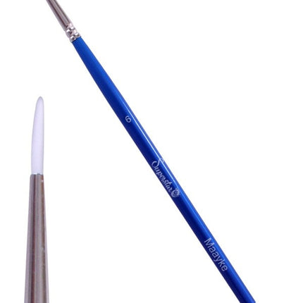Blå Schmink-pensel rund nr. 6