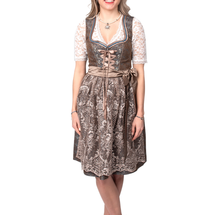 Grøn Dirndl-kjole Oktoberfest Ladies Jaquard