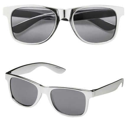 Sølvfarvede briller