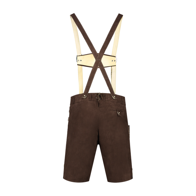 Mørkebrune læderbukser til mænd